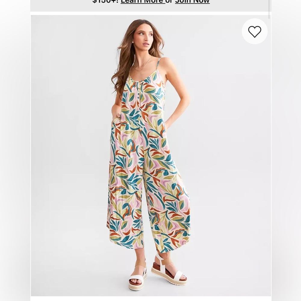 Z Supply Safari flared jumpsuit, size L EUC